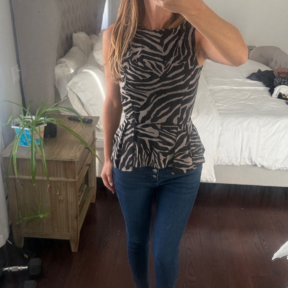 Necessary objects peplum tank top